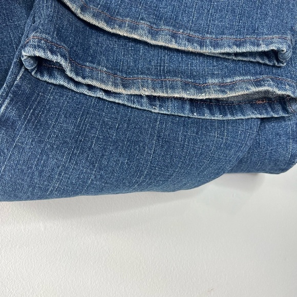 Levi’s Superlow 518 jeans flare true blue wash jean size 13 Long  wide leg - Picture 8 of 12